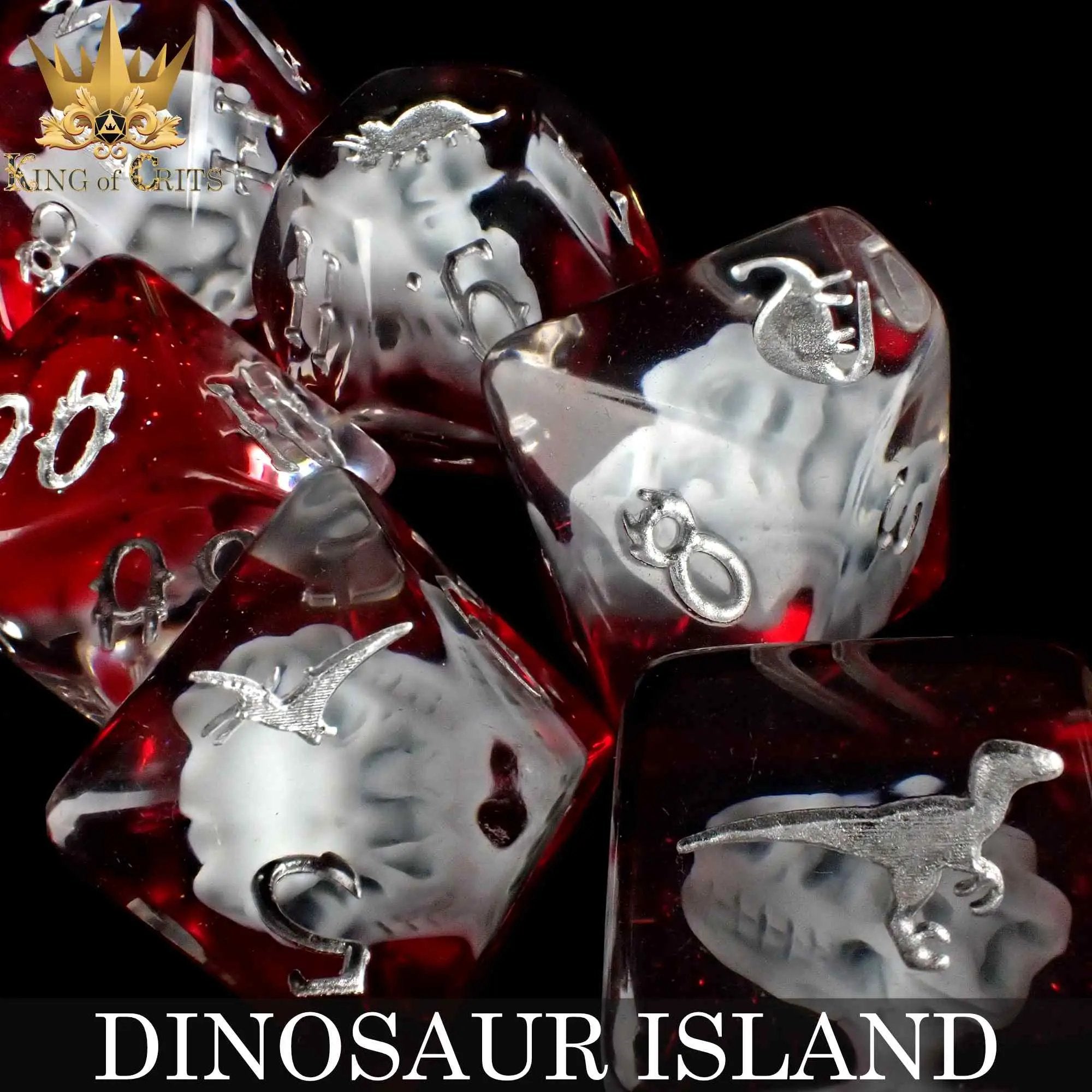 Dinosaur Island 11 Dice Set by DNDDICE.COM