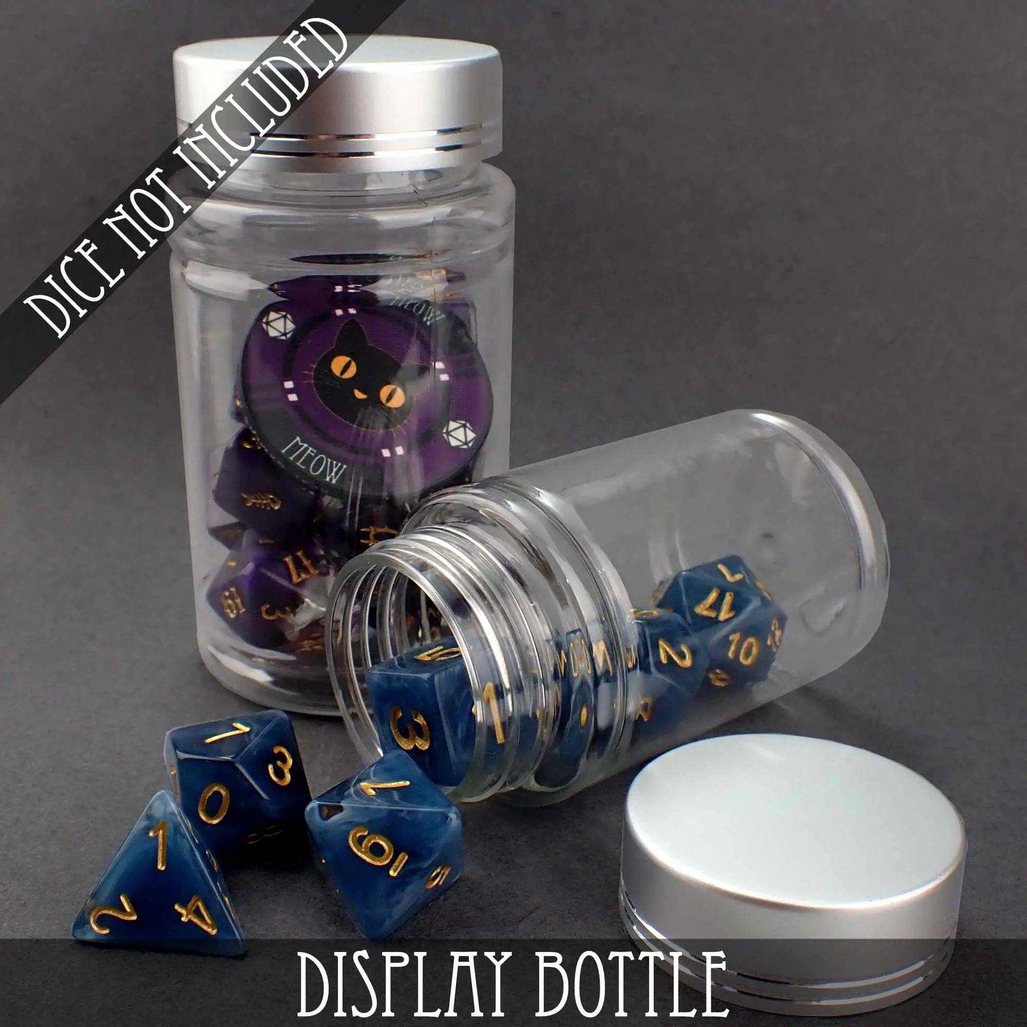 Display Bottle - 7 & 11 Dice Sets by DNDDICE.COM