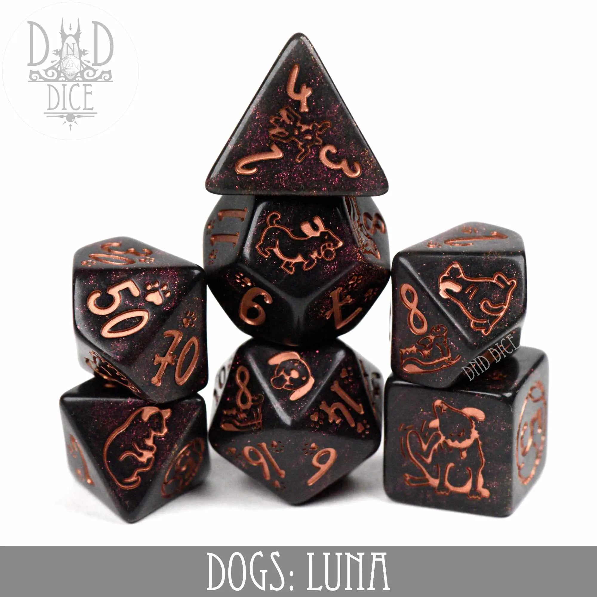 Dogs: Luna Dice Set by DNDDICE.COM