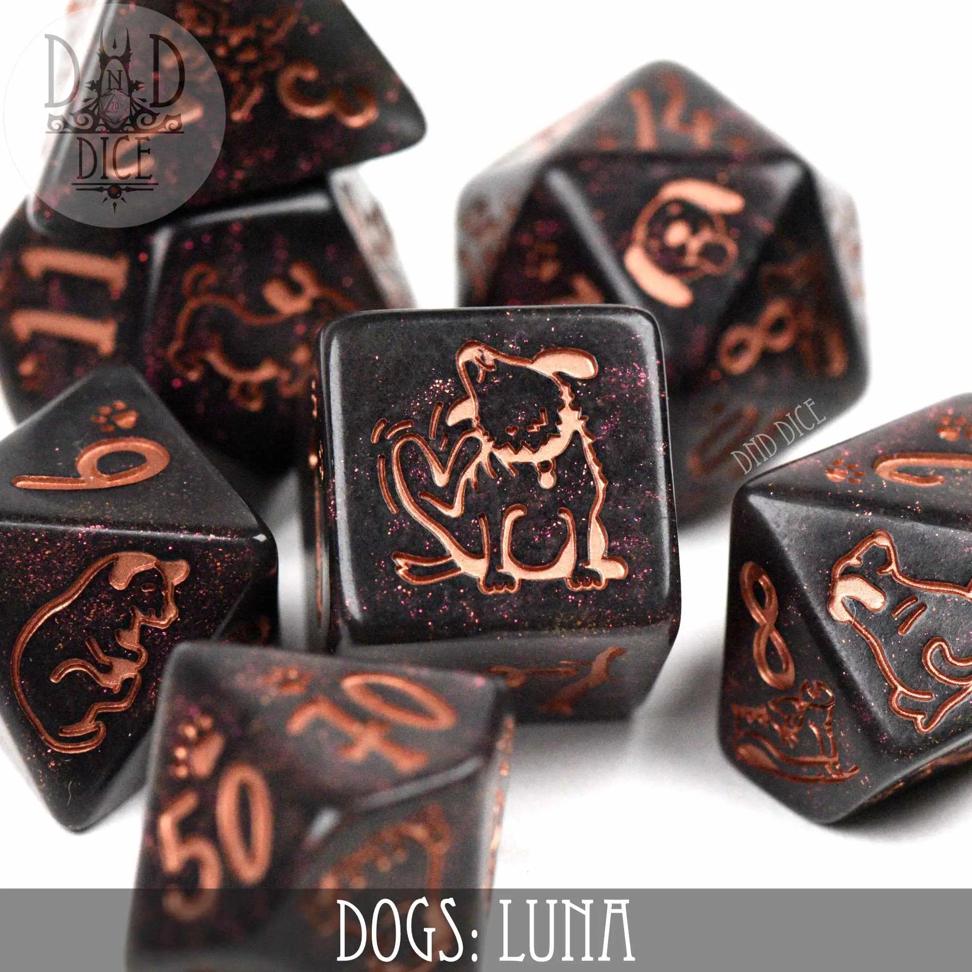 Dogs: Luna Dice Set by DNDDICE.COM