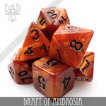 Draft of Ambrosia Dice Set by DNDDICE.COM