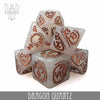 Dragon Quartz Dice Set by DNDDICE.COM