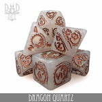 Dragon Quartz Dice Set by DNDDICE.COM