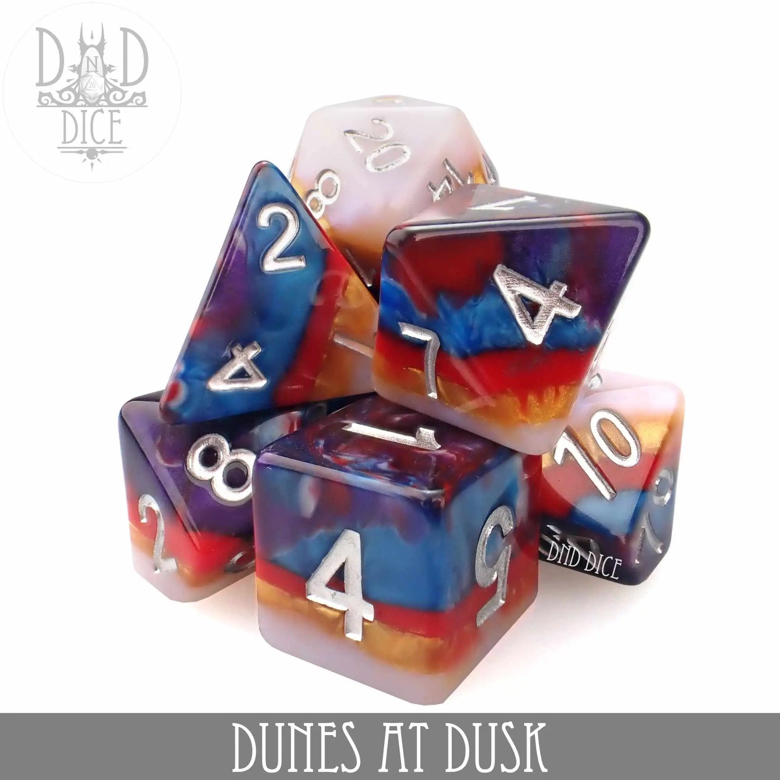 Dunes at Dusk Dice Set by DNDDICE.COM