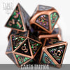 Earth Tremor Metal Dice Set by DNDDICE.COM