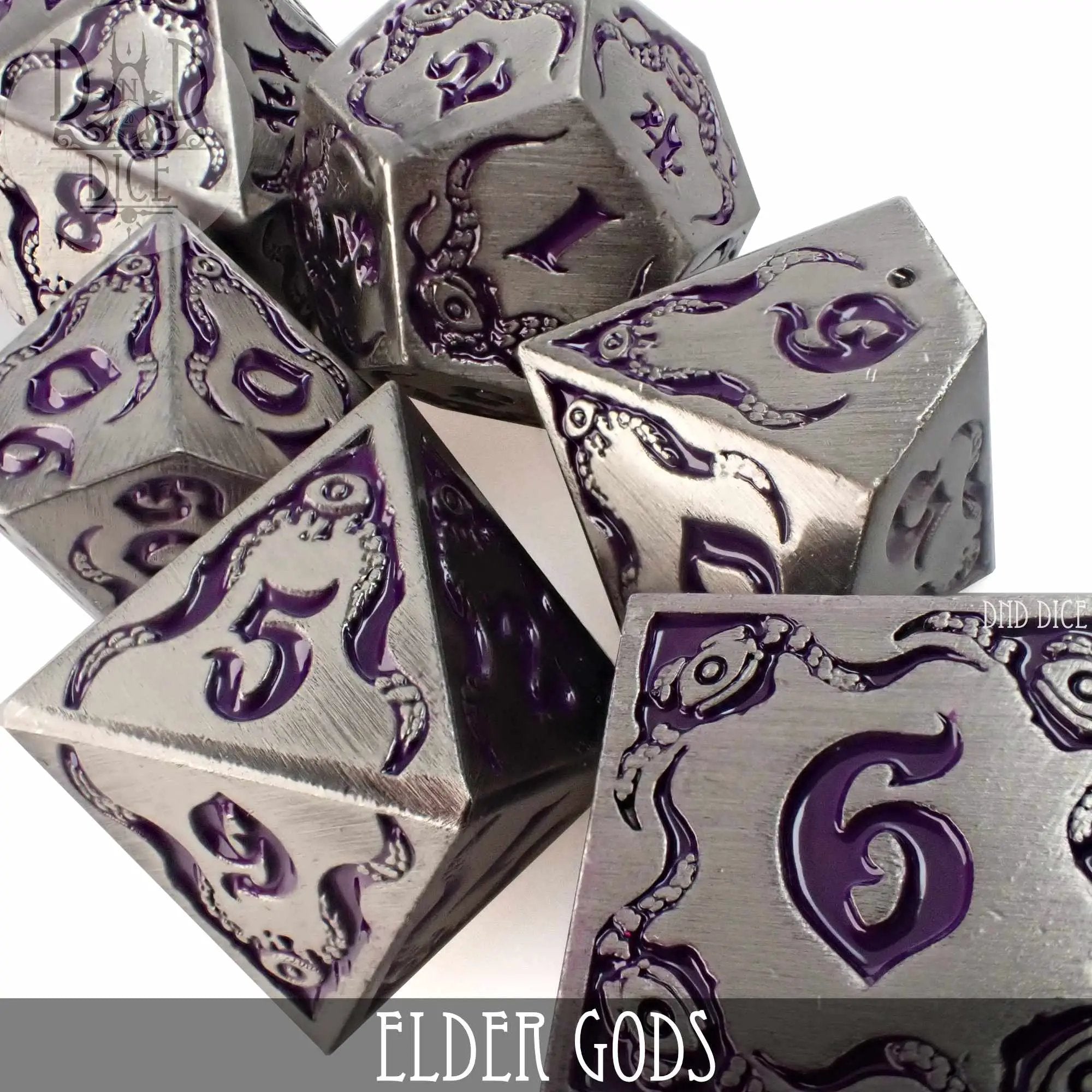 Elder Gods Metal Dice Set by DNDDICE.COM