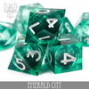 Emerald City Liquid Core Dice Set by DNDDICE.COM