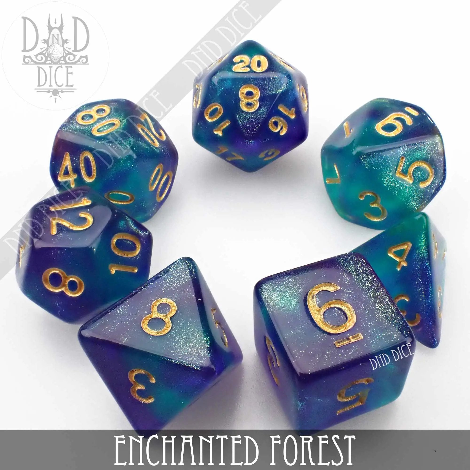 Enchanted Forest Dice Set by DNDDICE.COM