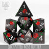 Enchanted Rose: Hunter - Metal Dice Set by DNDDICE.COM