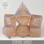 Eternal Sunset Dice Set (Gift Box) by DNDDICE.COM