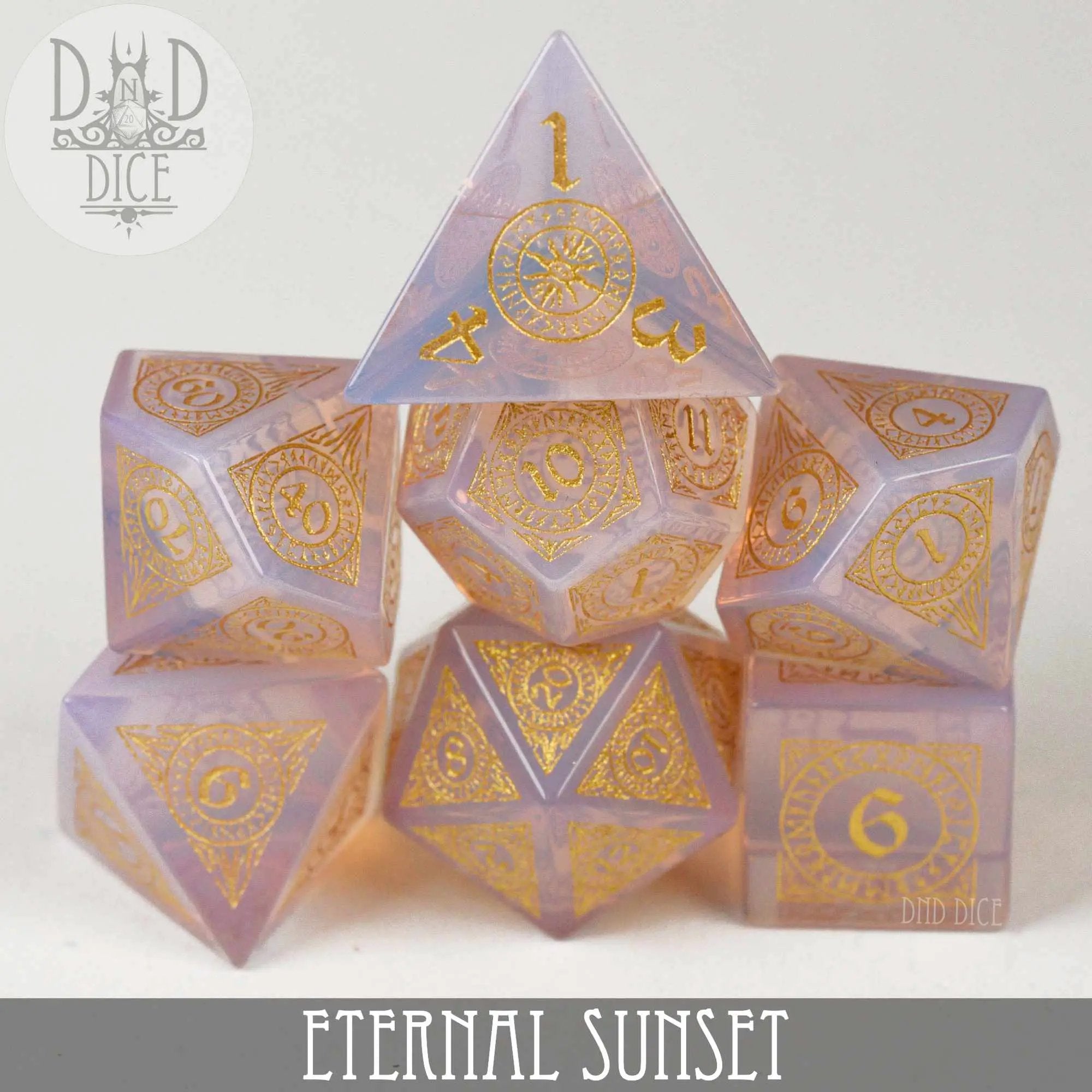 Eternal Sunset Dice Set (Gift Box) by DNDDICE.COM
