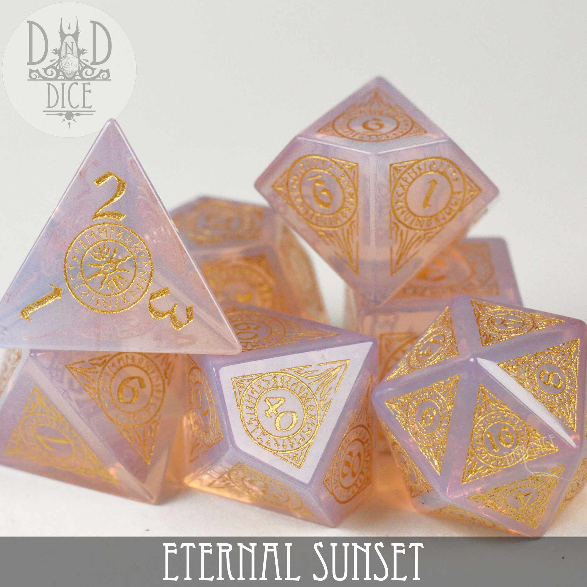 Eternal Sunset Dice Set (Gift Box) by DNDDICE.COM