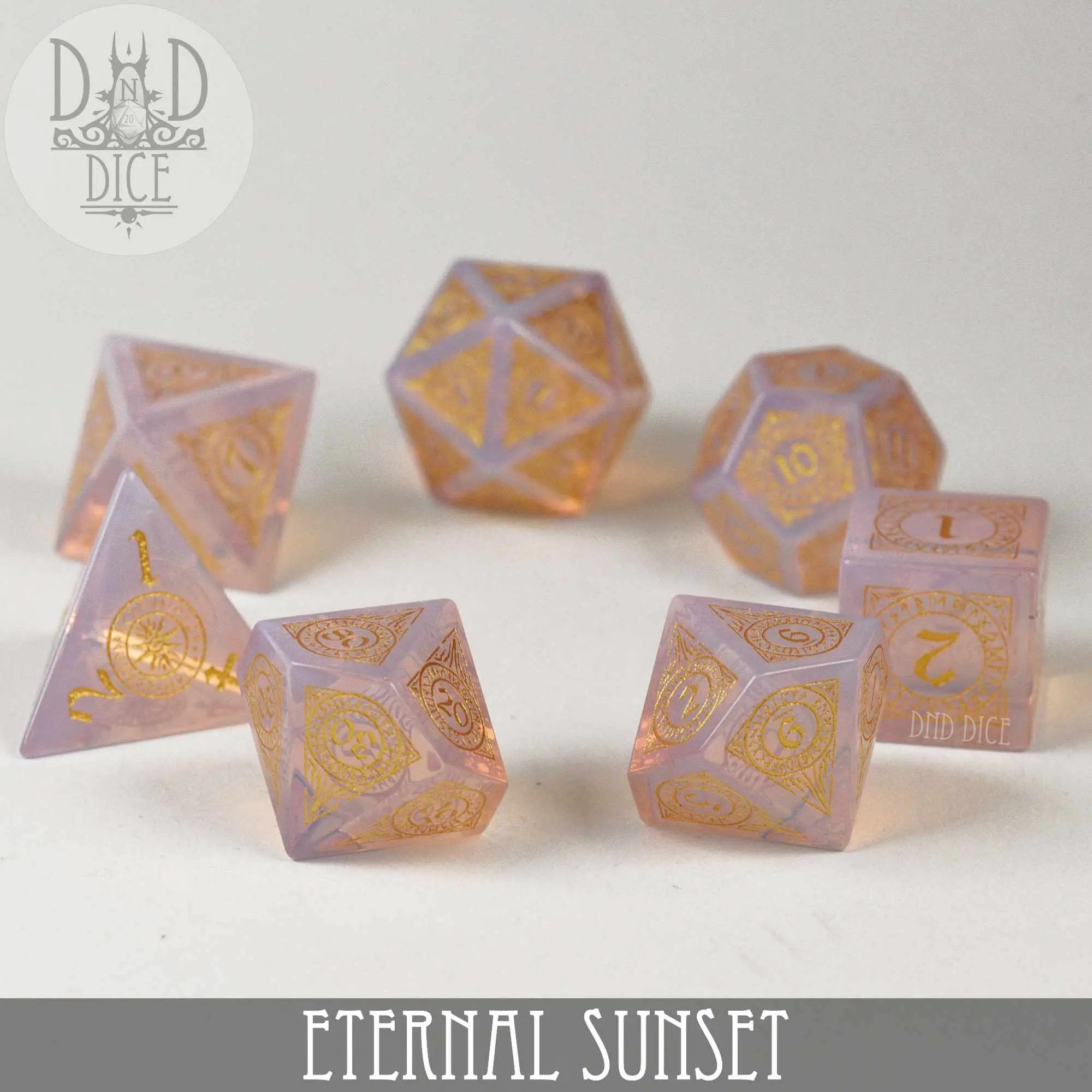 Eternal Sunset Dice Set (Gift Box) by DNDDICE.COM