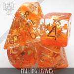 Falling Leaves Dice Set by DNDDICE.COM