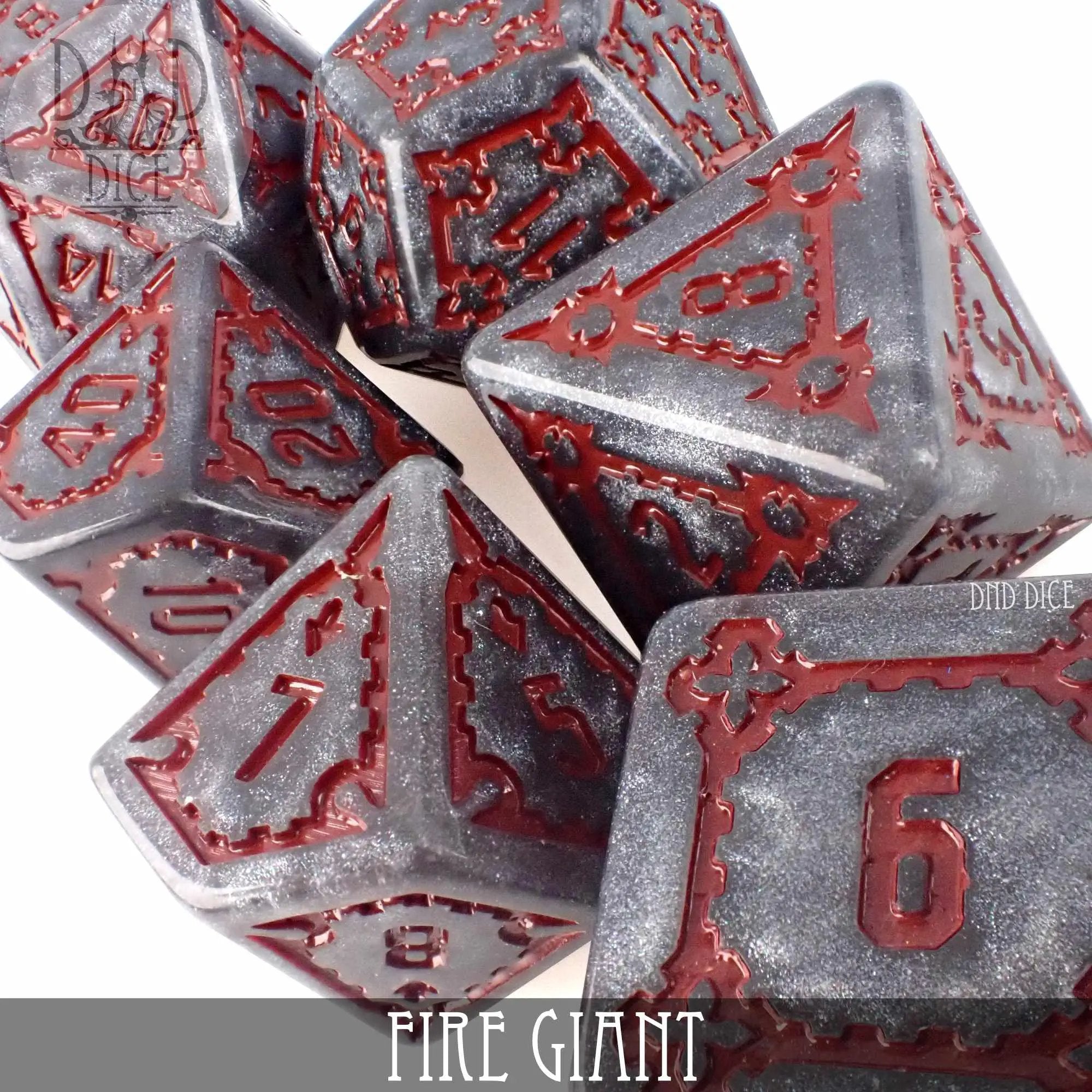 Fire Giant Dice Set (Oversize) by DNDDICE.COM