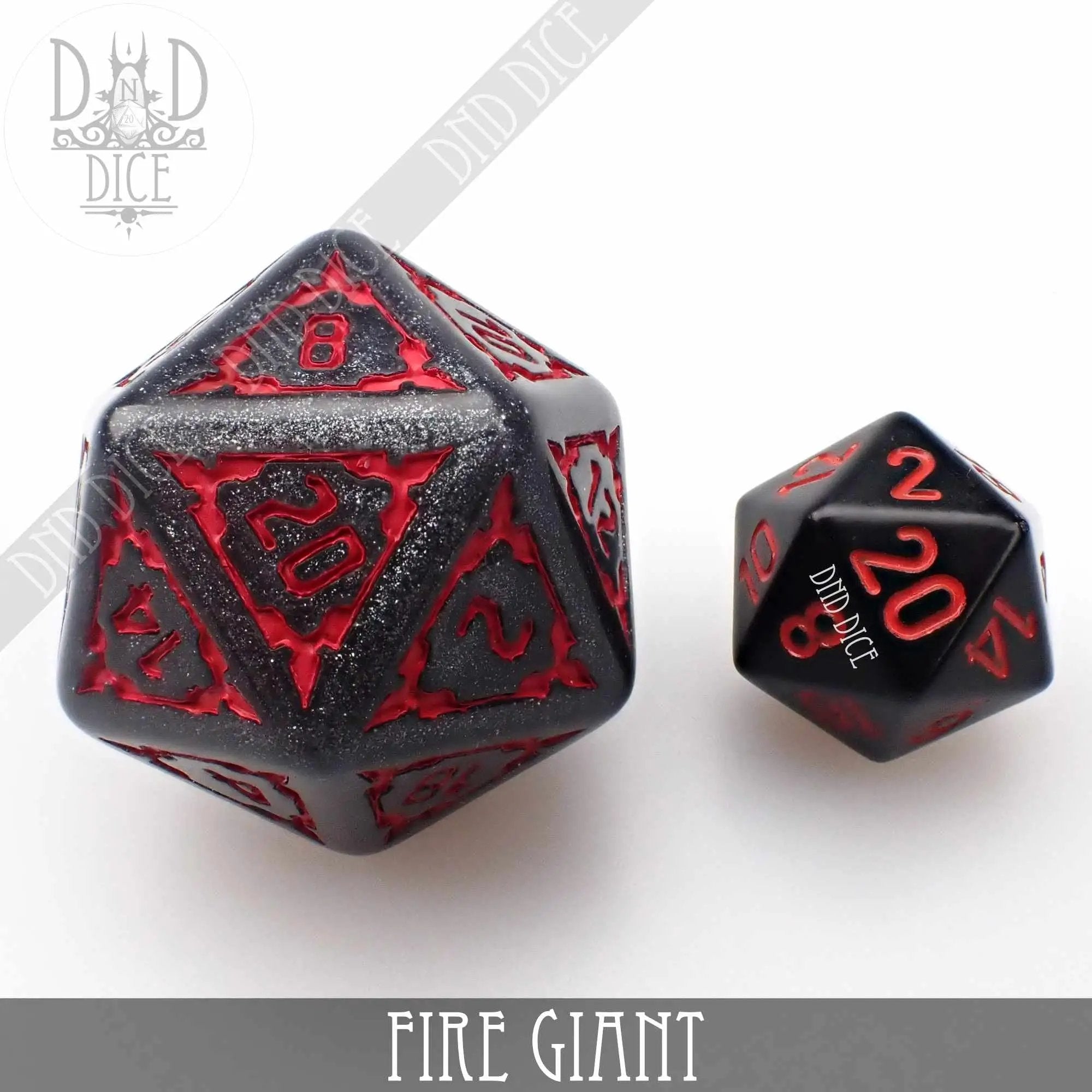 Fire Giant Dice Set (Oversize) by DNDDICE.COM