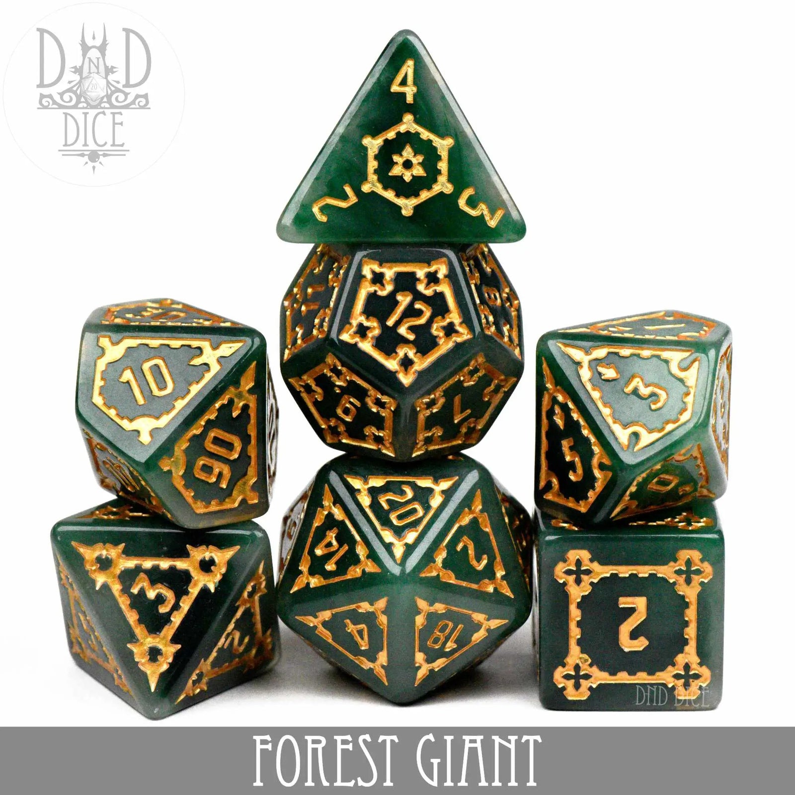 Forest Giant Dice Set (Oversize) by DNDDICE.COM