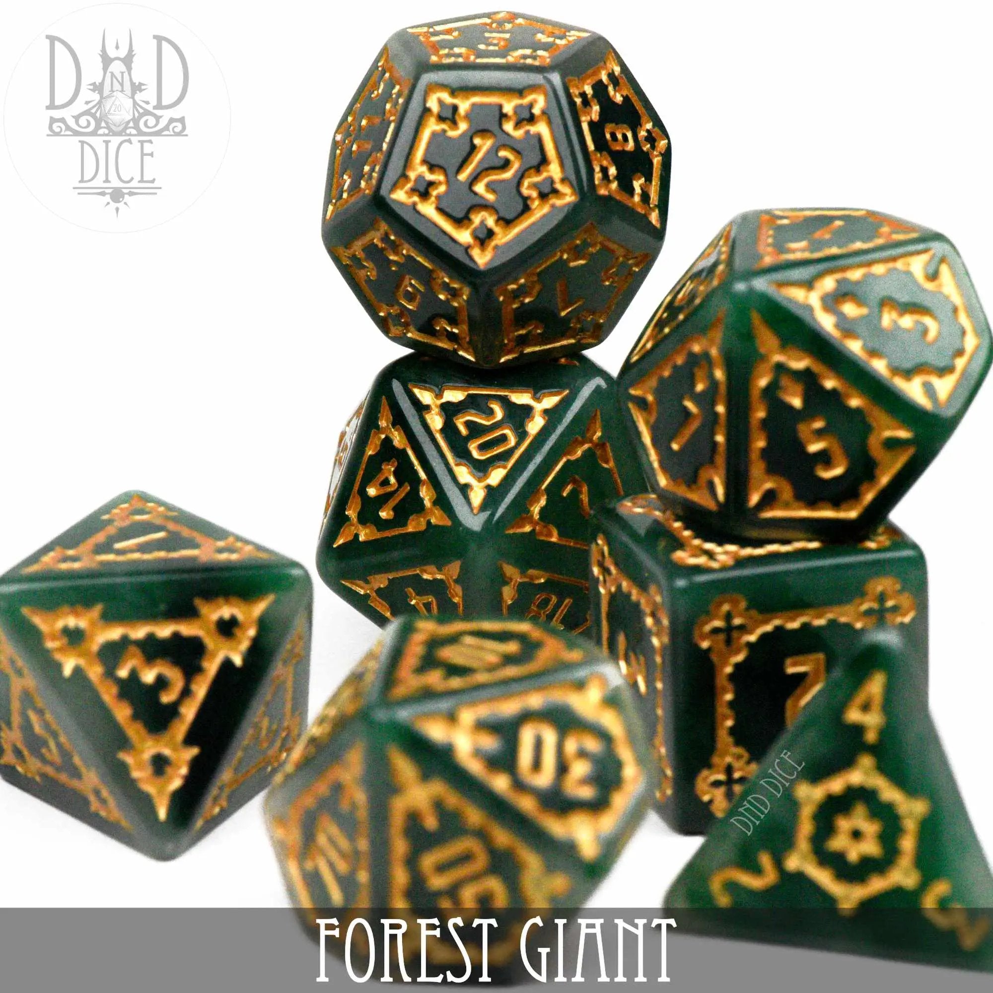 Forest Giant Dice Set (Oversize) by DNDDICE.COM