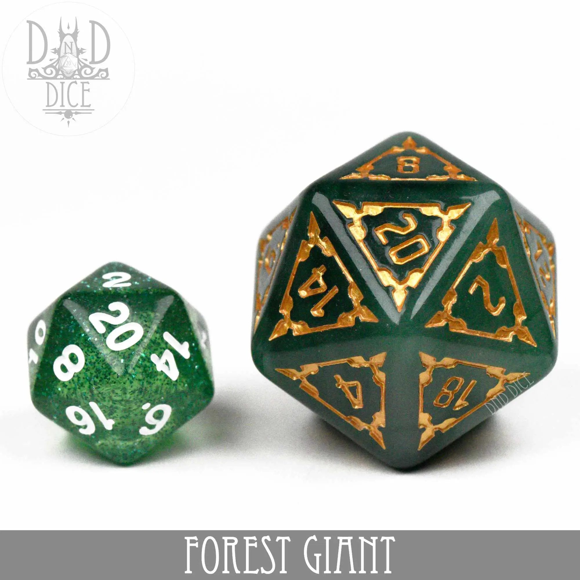 Forest Giant Dice Set (Oversize) by DNDDICE.COM
