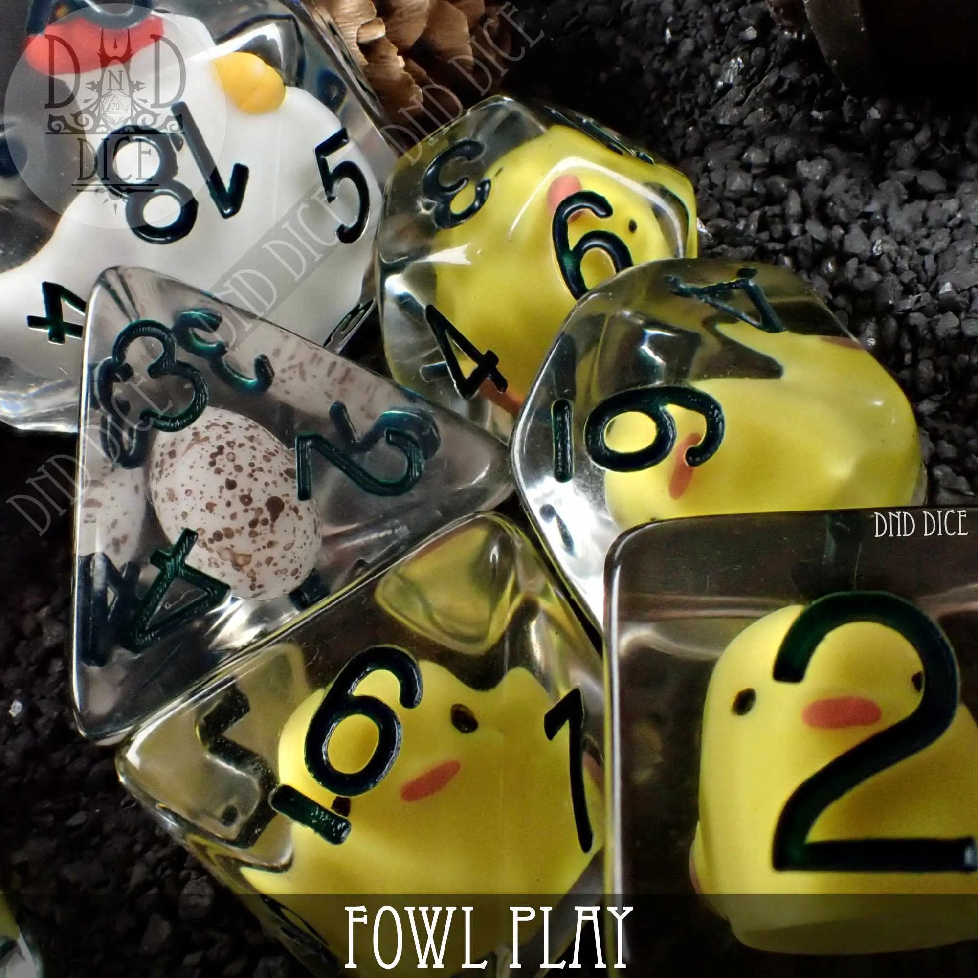 Fowl Play 8 Dice Set by DNDDICE.COM