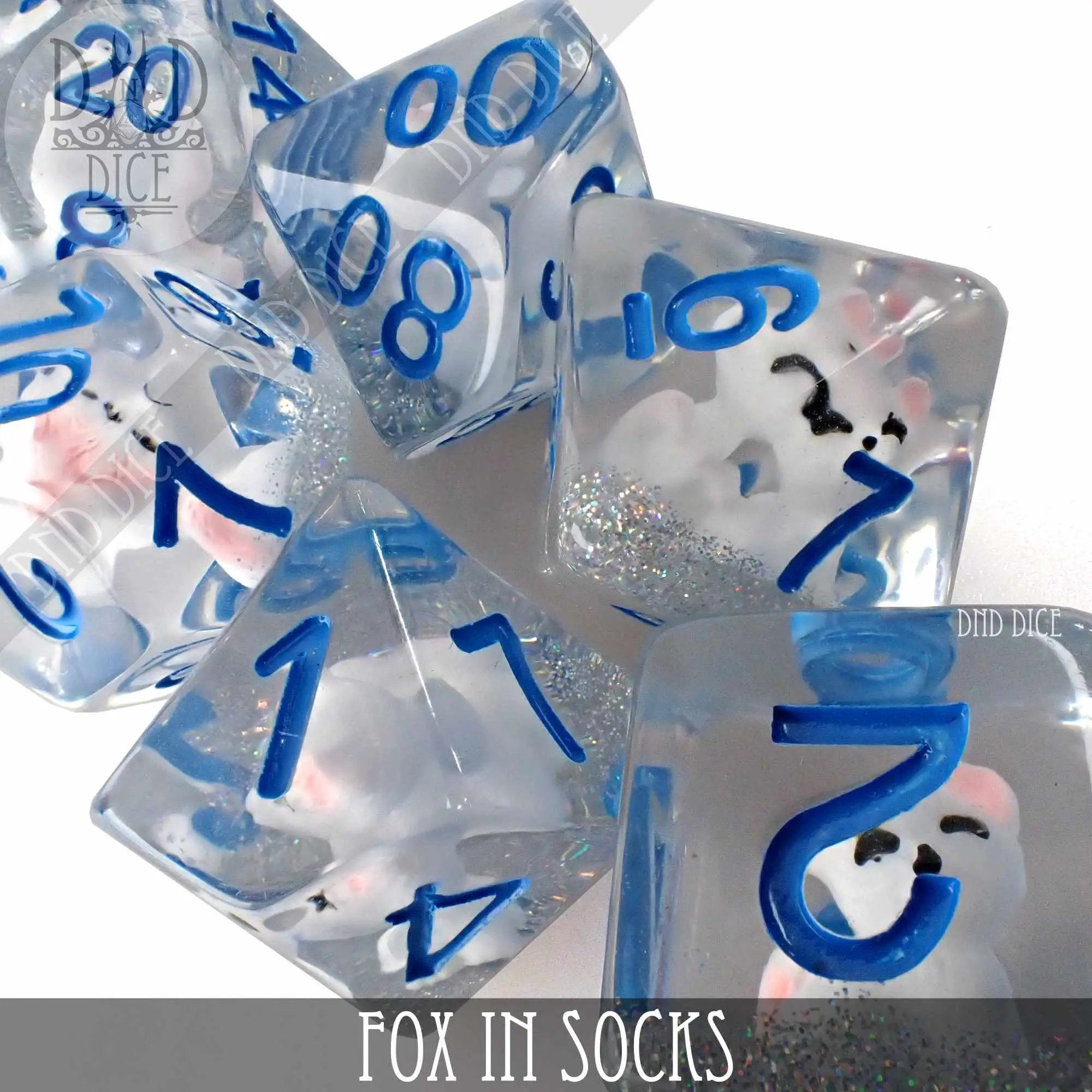 Fox in Socks Dice Set by DNDDICE.COM
