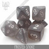 Frosted Smoke Dice Set by DNDDICE.COM