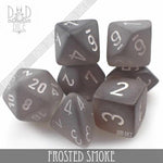 Frosted Smoke Dice Set by DNDDICE.COM