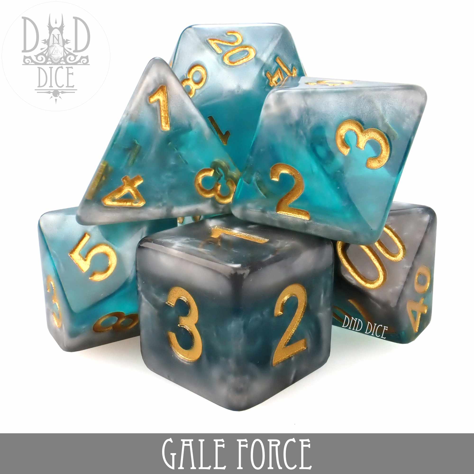 Gale Force Dice Set by DNDDICE.COM