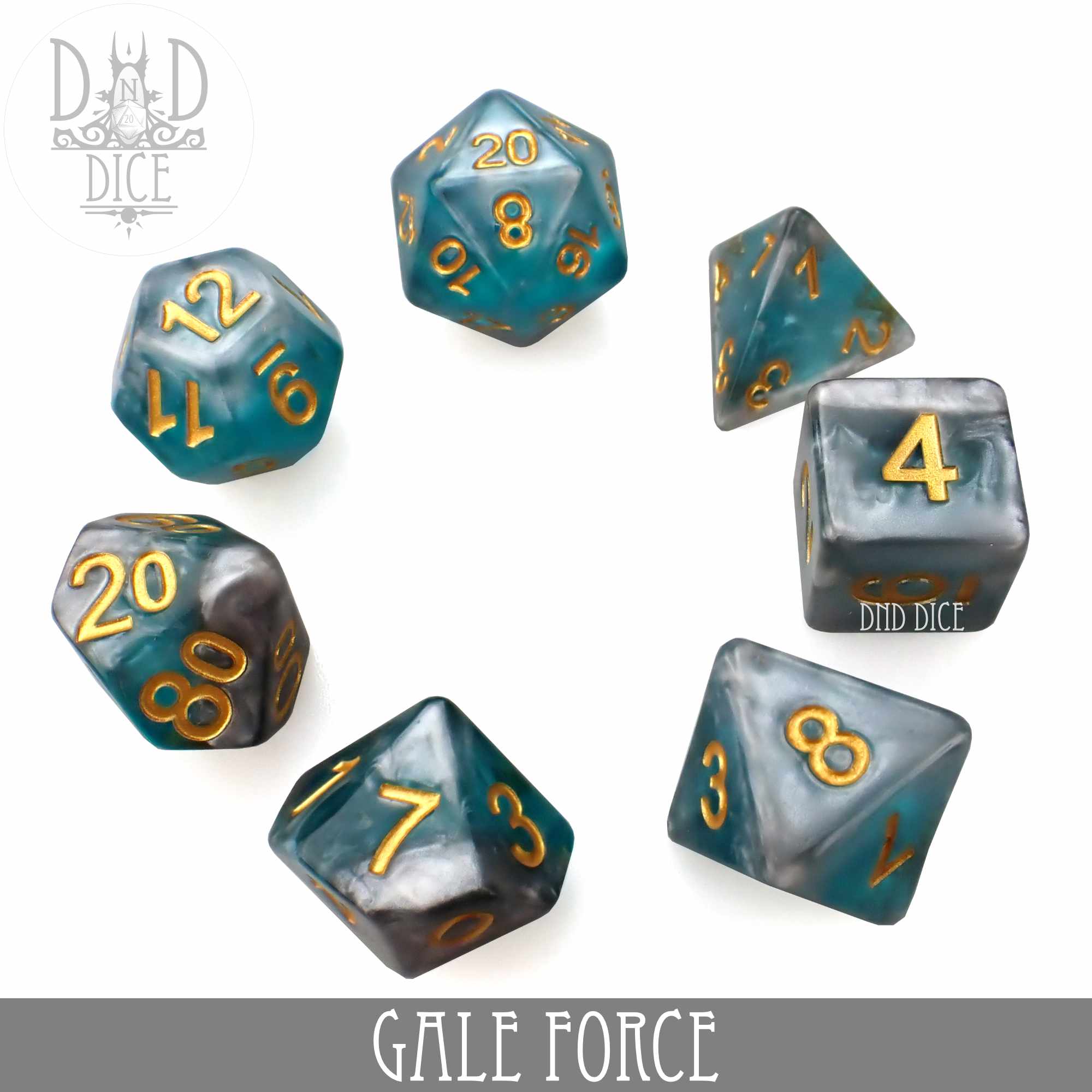 Gale Force Dice Set by DNDDICE.COM