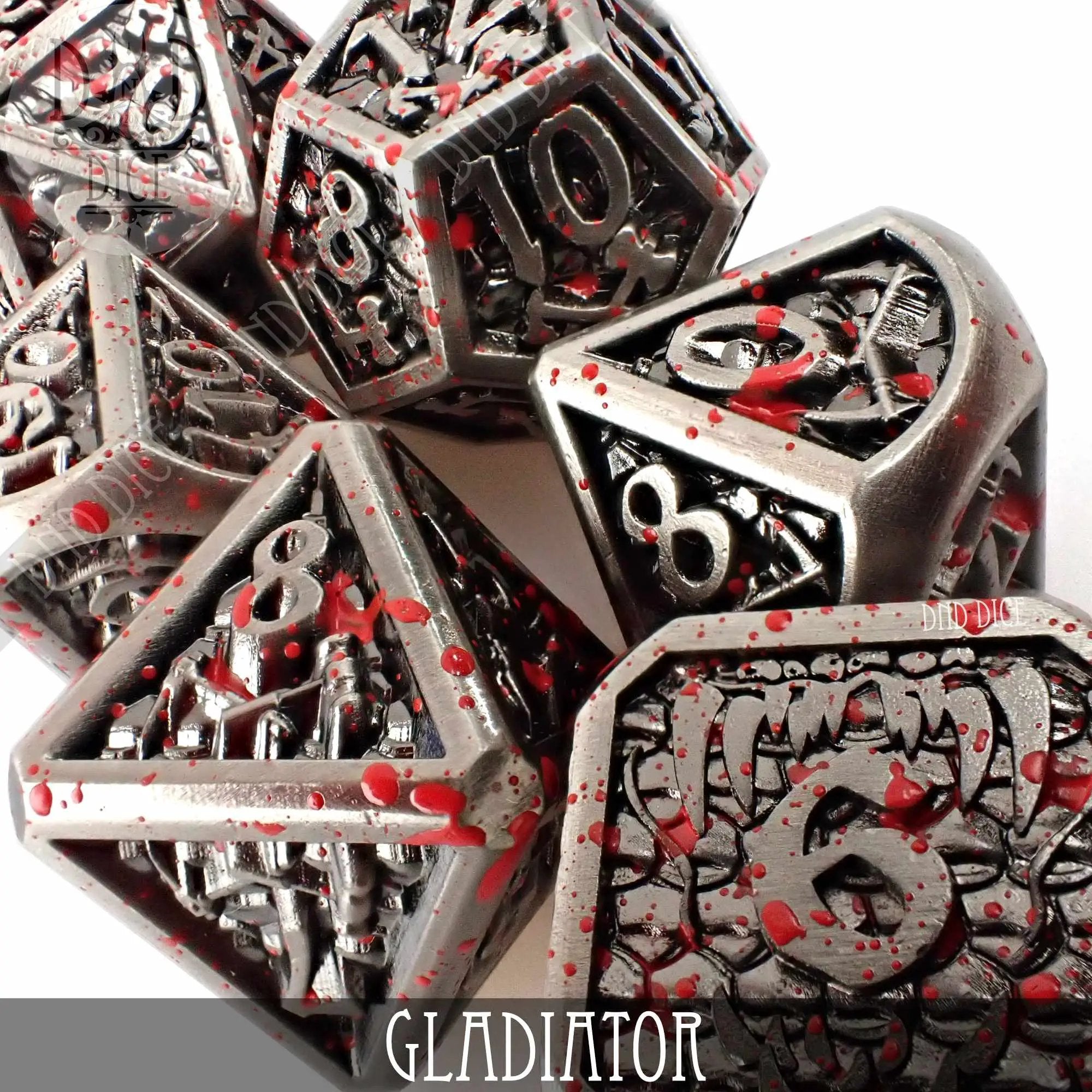 Gladiator Metal Dice Set by DNDDICE.COM