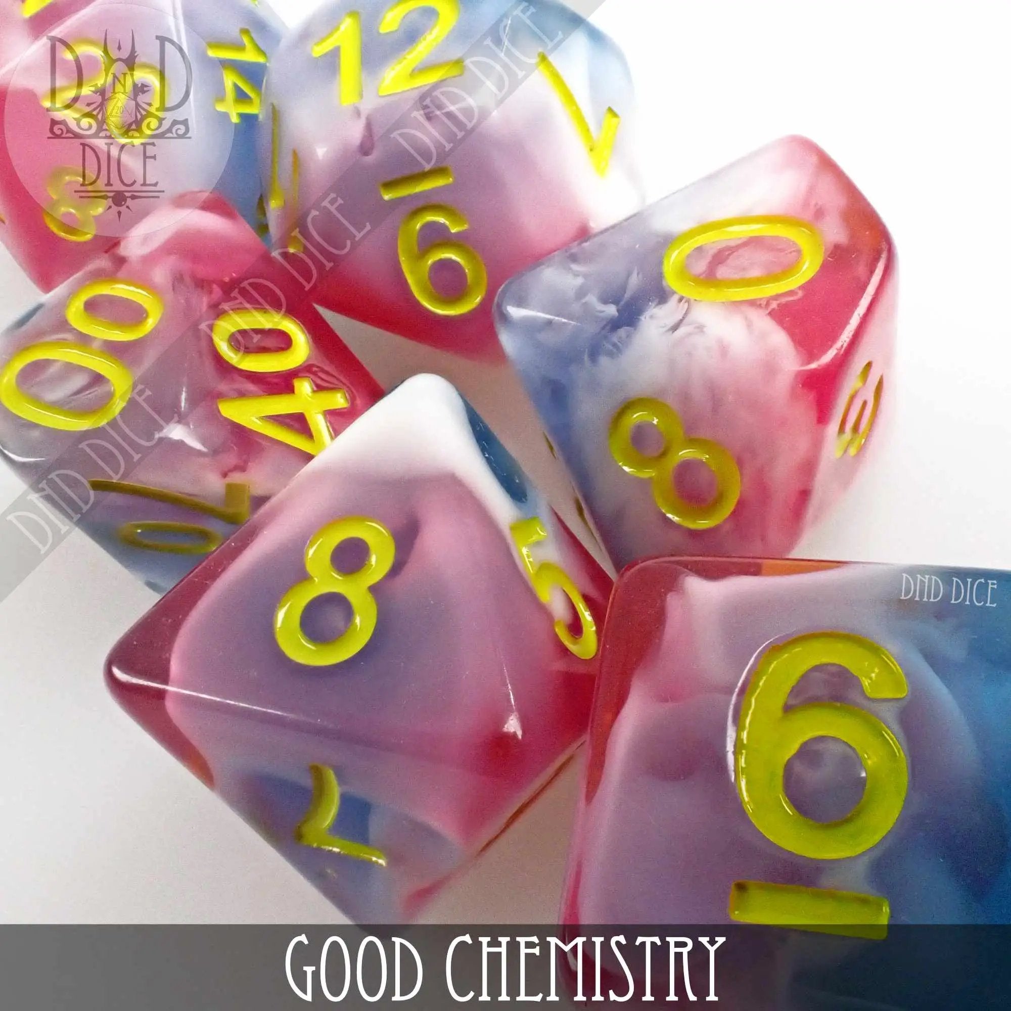 Good Chemistry Dice Set by DNDDICE.COM