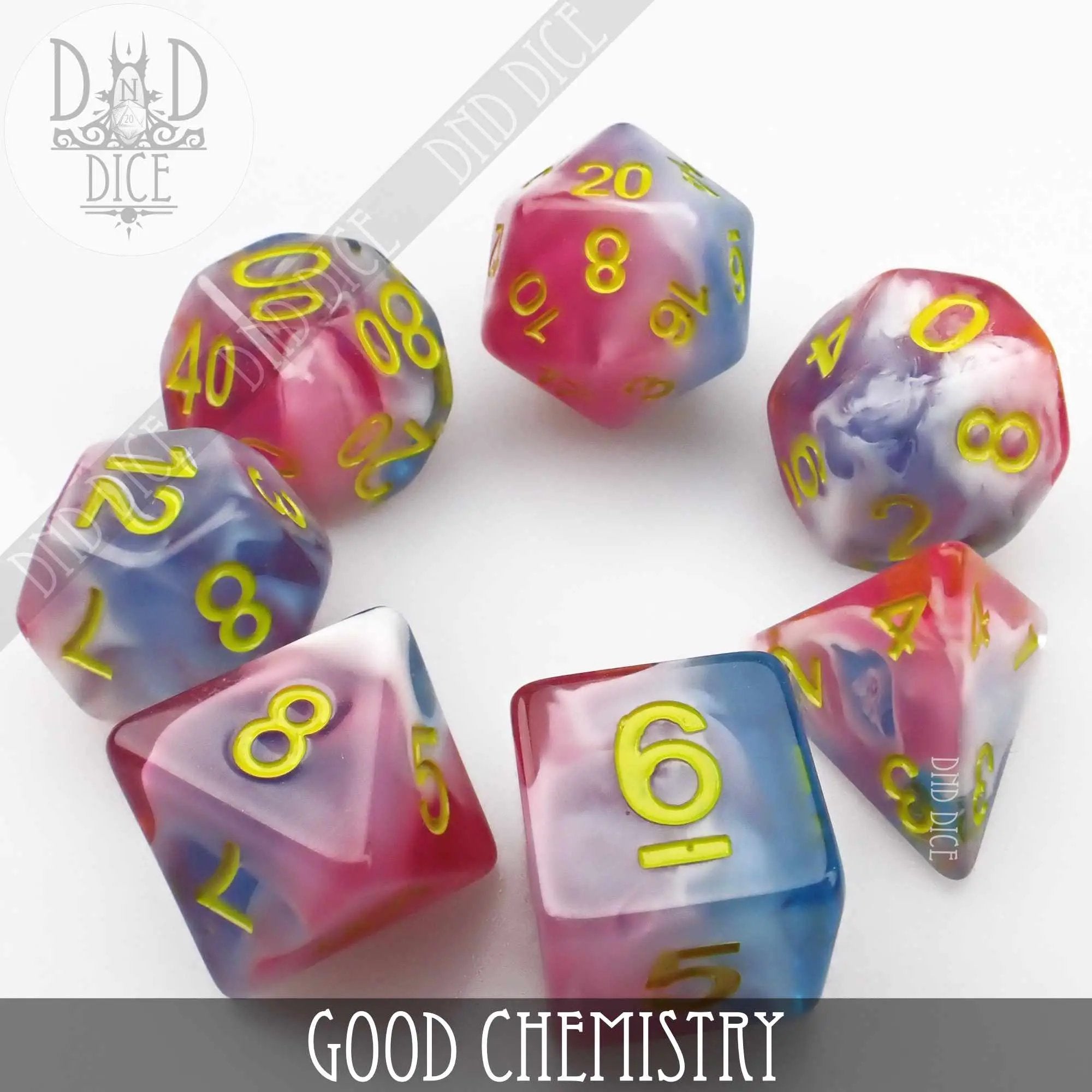 Good Chemistry Dice Set by DNDDICE.COM
