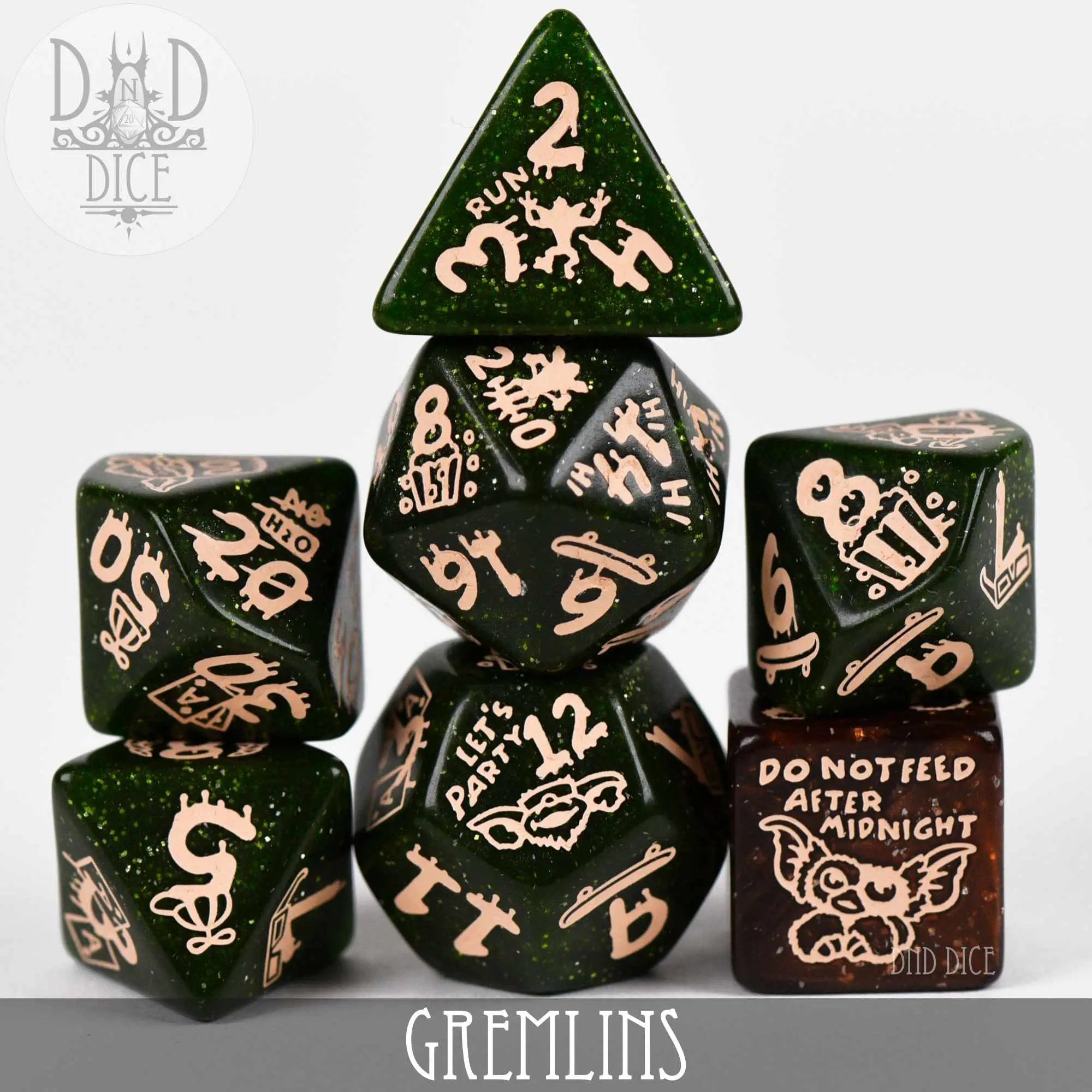 Gremlins Dice Set by DNDDICE.COM