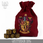 Harry Potter - Gryffindor Dice Bag & 5D6 by DNDDICE.COM