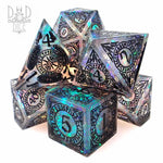 Halls of Asgard Handmade Dice Set by DNDDICE.COM