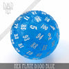 Hex Plate D100 Blue (45mm) by DNDDICE.COM