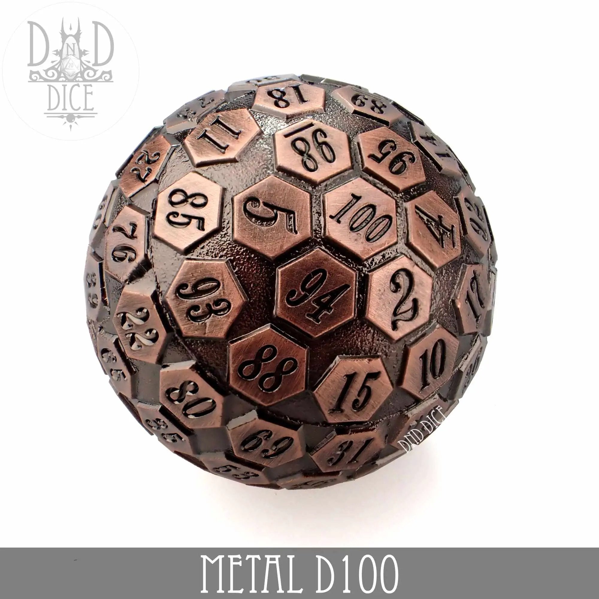 Metal D100 (4 Colors) by DNDDICE.COM
