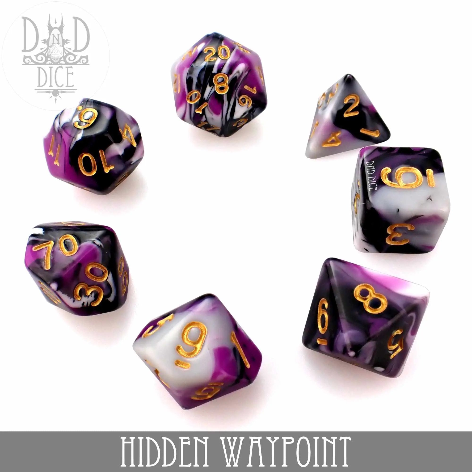 Hidden Waypoint Dice Set by DNDDICE.COM