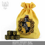 Harry Potter - Hufflepuff Dice Bag & 5D6 by DNDDICE.COM