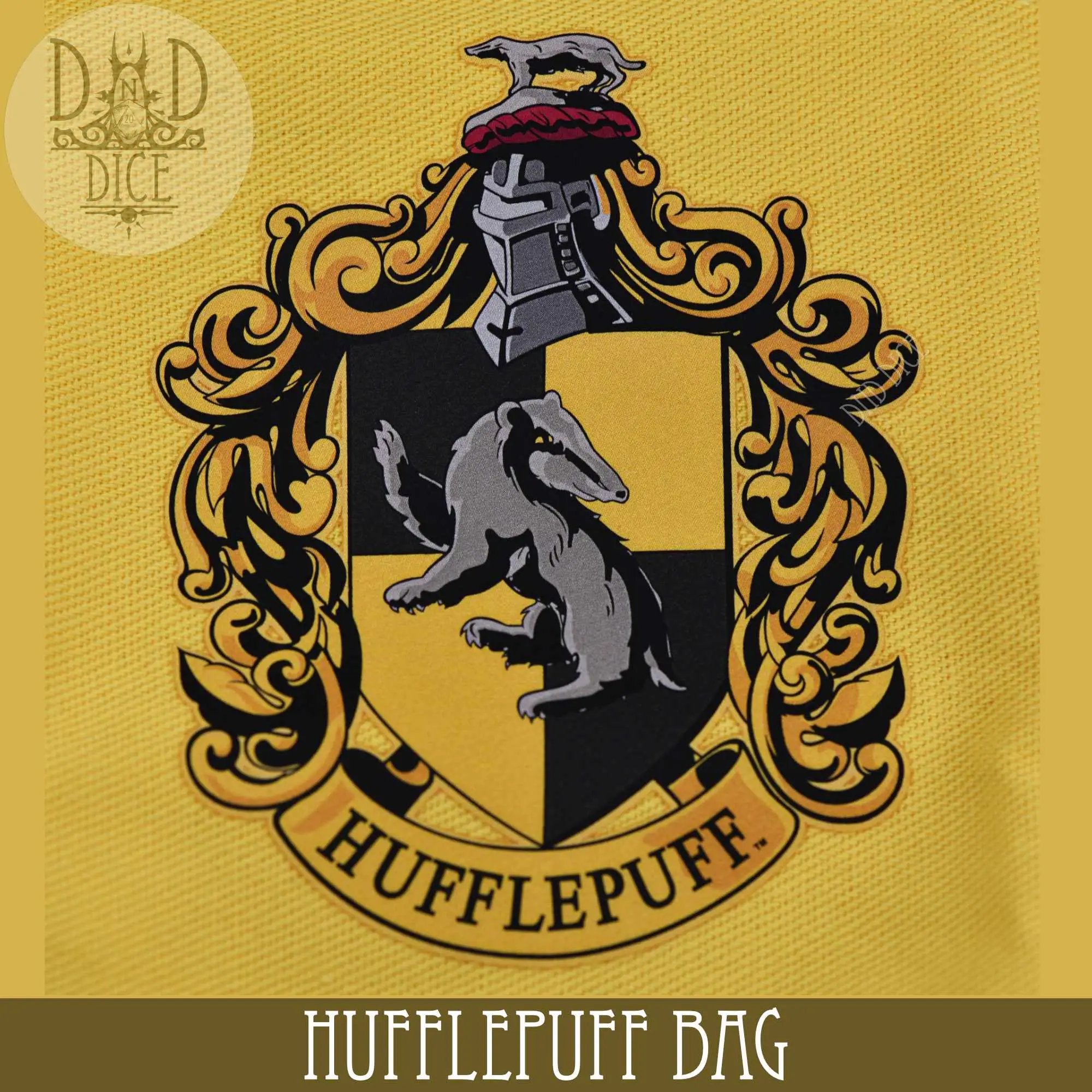 Harry Potter - Hufflepuff Dice Bag & 5D6 by DNDDICE.COM