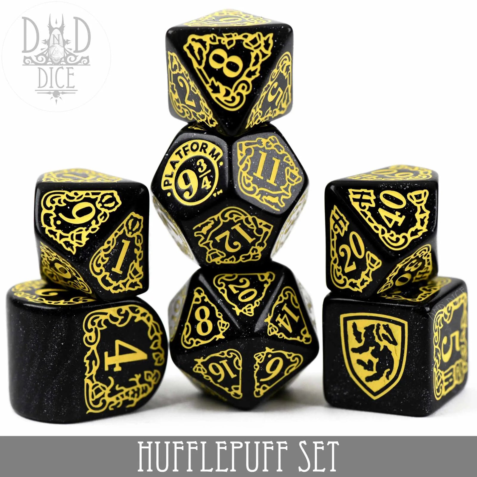 Harry Potter - Hufflepuff Dice Set by DNDDICE.COM