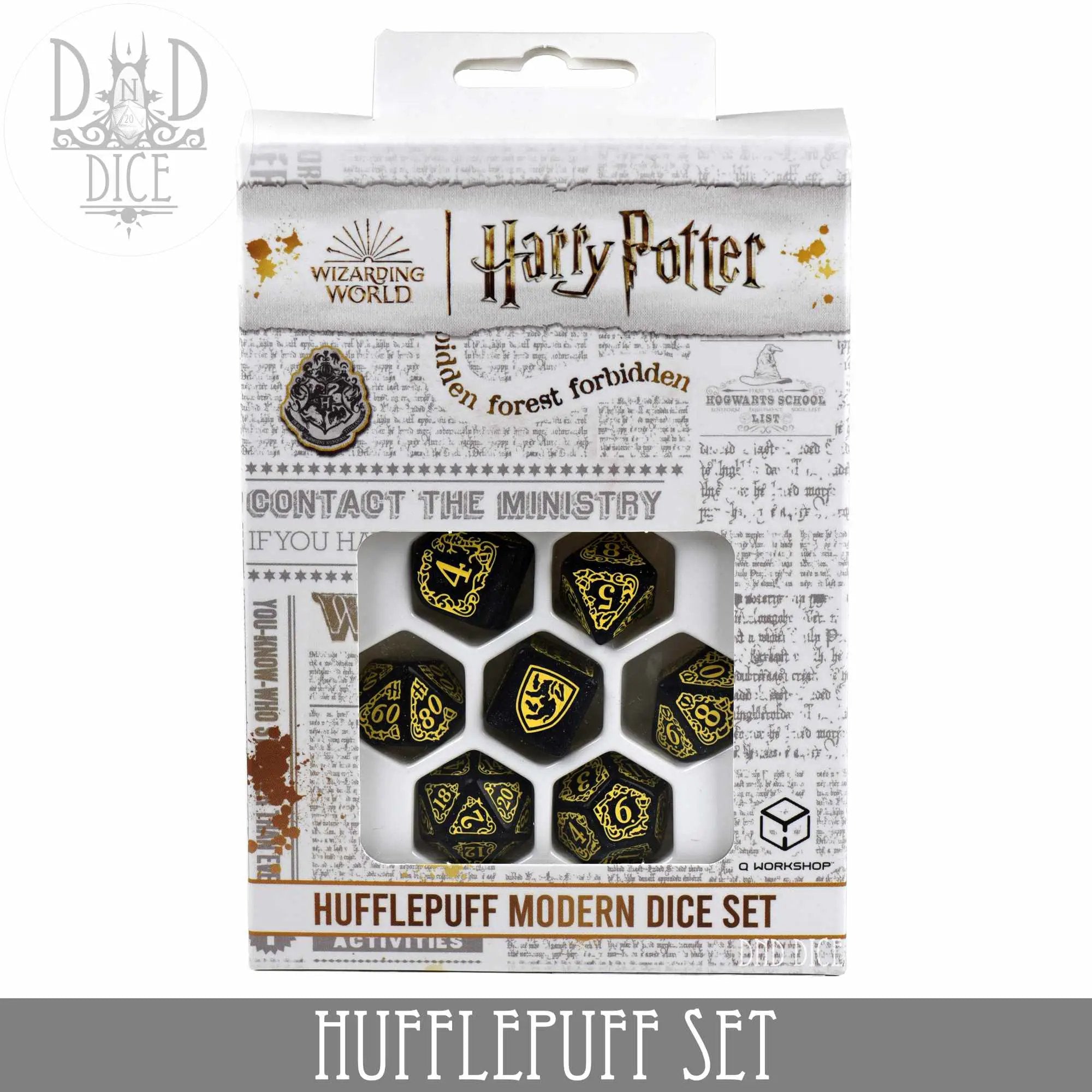 Harry Potter - Hufflepuff Dice Set by DNDDICE.COM
