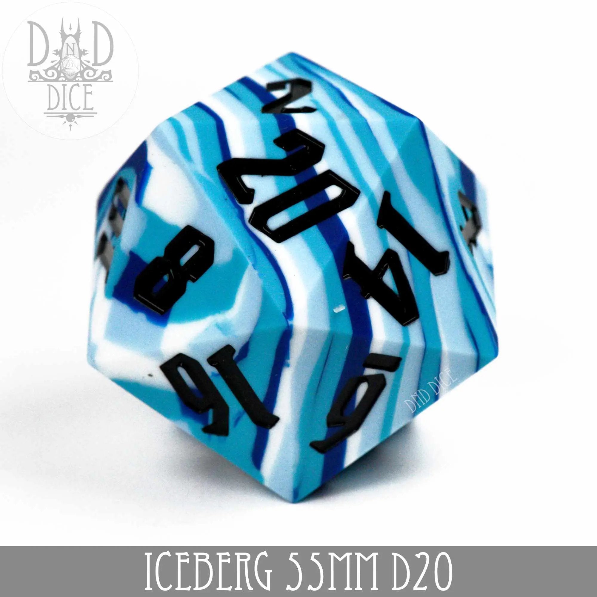 55mm D20 - Iceberg (Silicone) by DNDDICE.COM