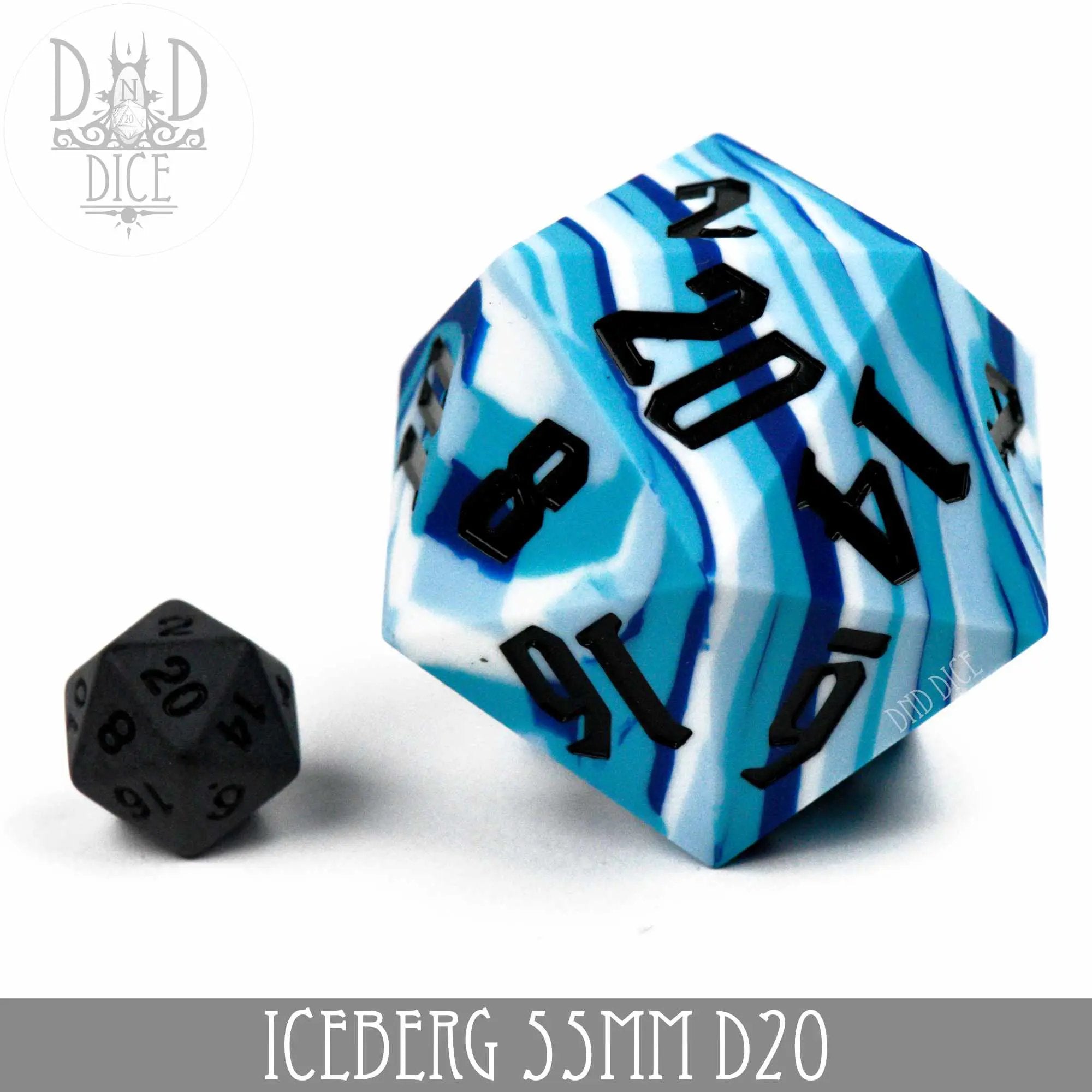 55mm D20 - Iceberg (Silicone) by DNDDICE.COM
