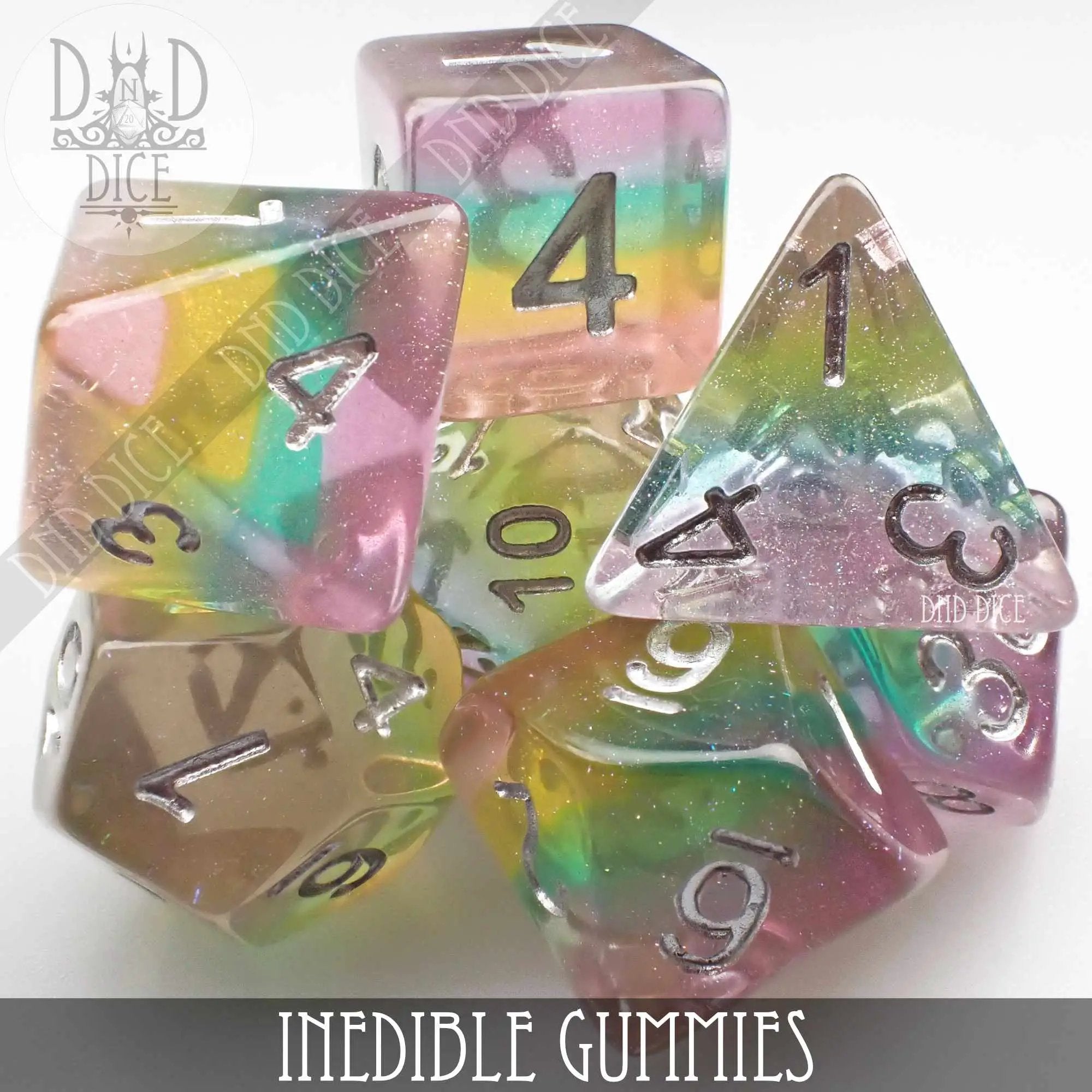Inedible Gummies Dice Set by DNDDICE.COM