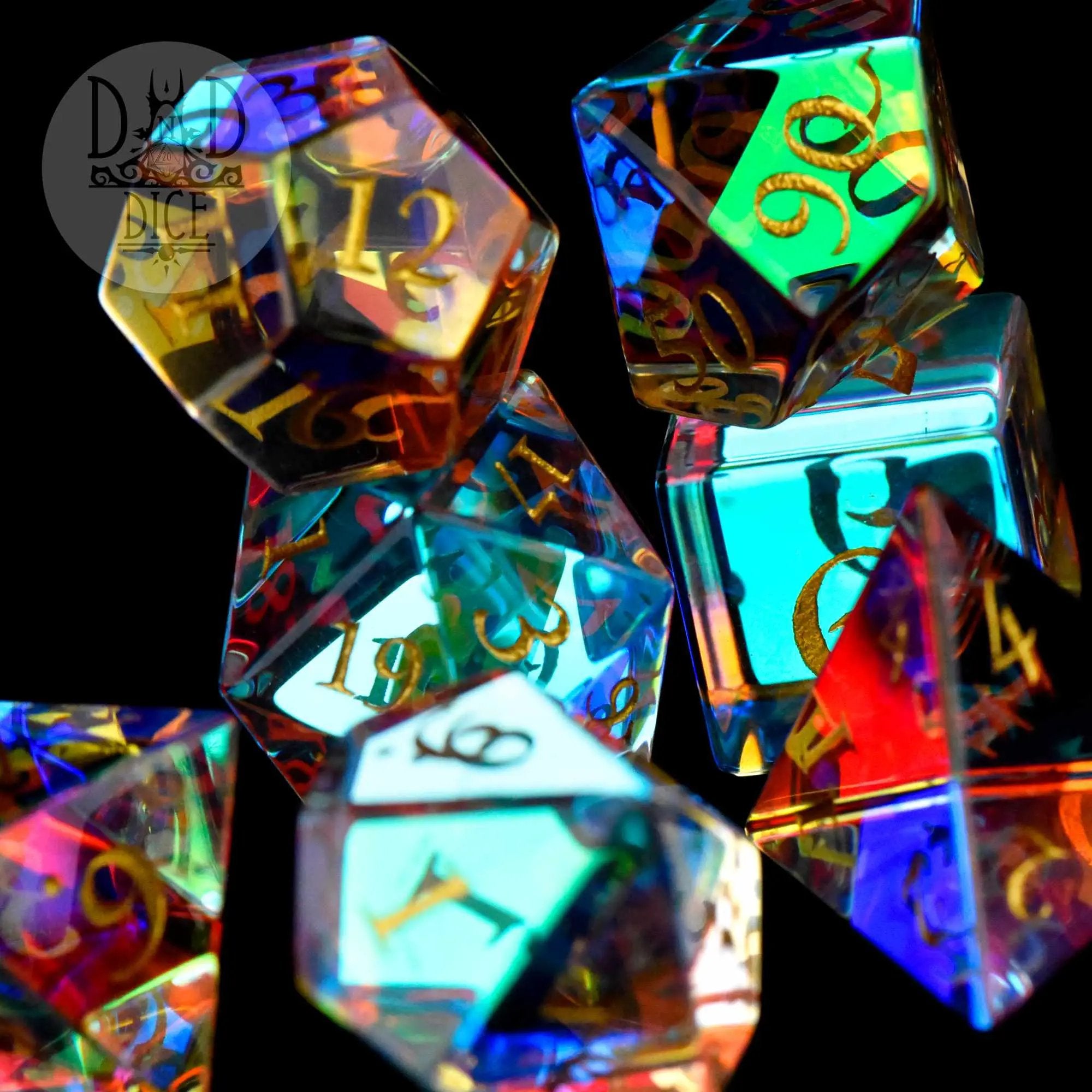 Infinity Prism Glass Dice Set (Gift Box) by DNDDICE.COM