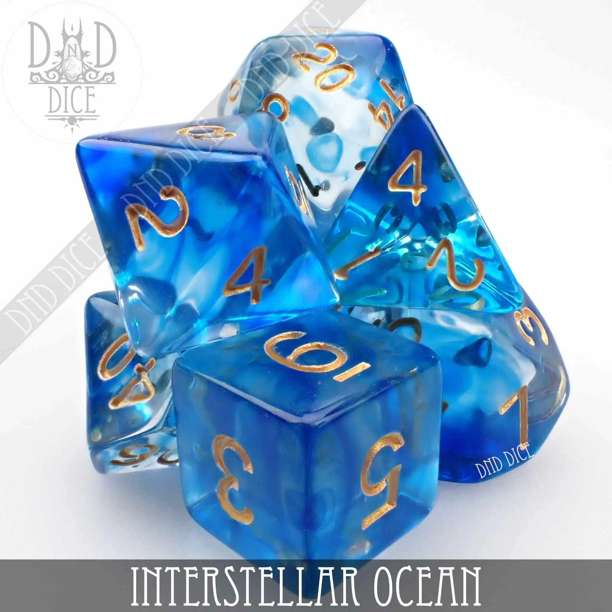Interstellar Ocean Dice Set by DNDDICE.COM