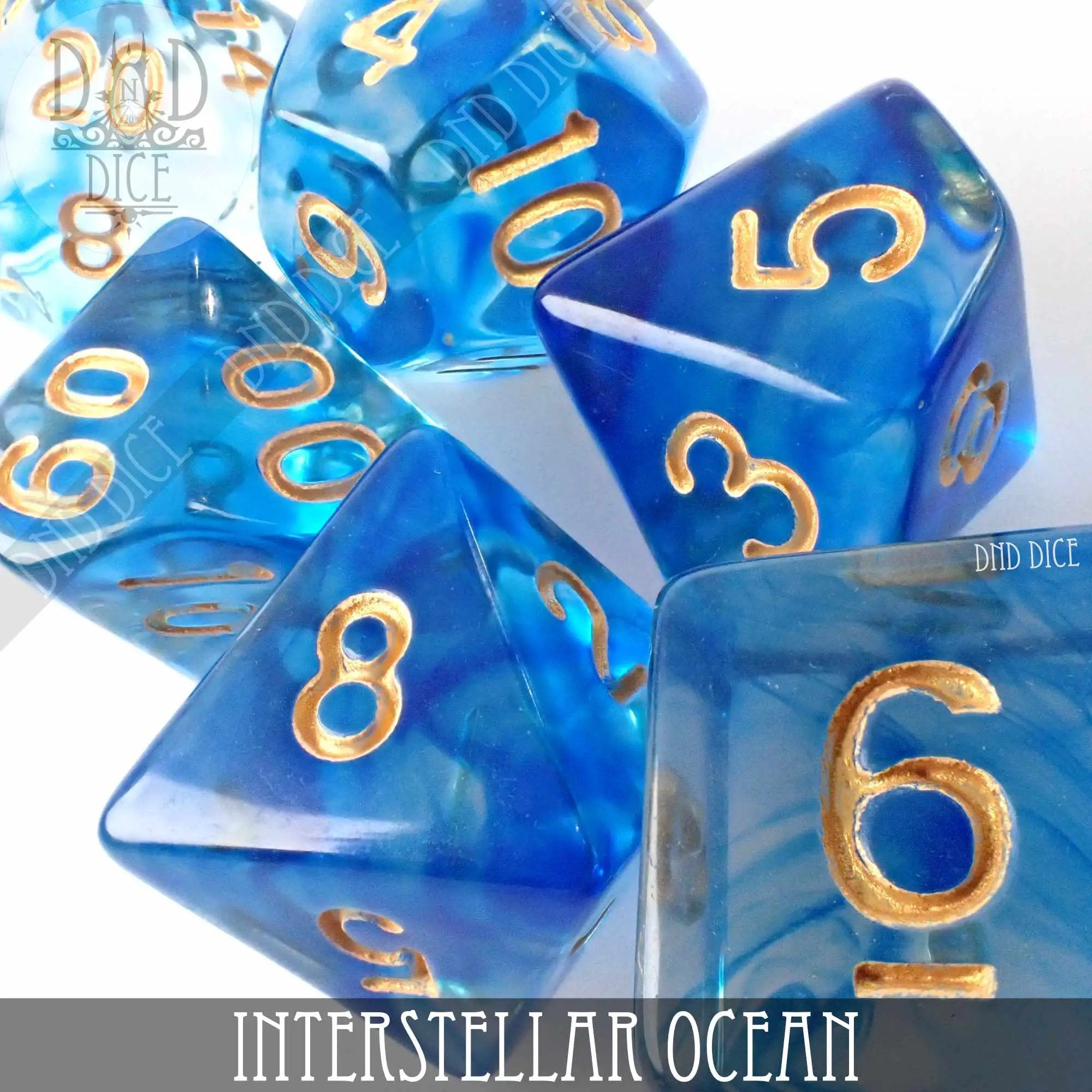 Interstellar Ocean Dice Set by DNDDICE.COM
