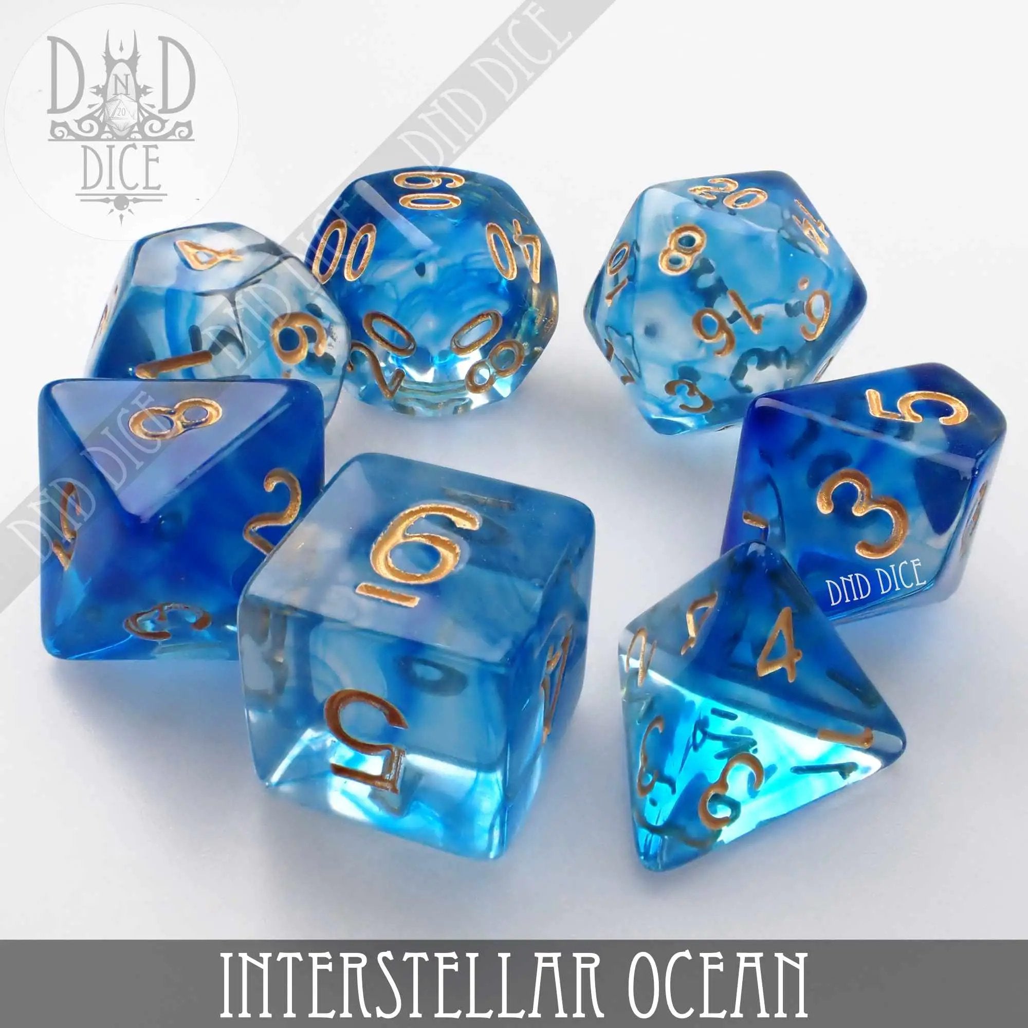 Interstellar Ocean Dice Set by DNDDICE.COM