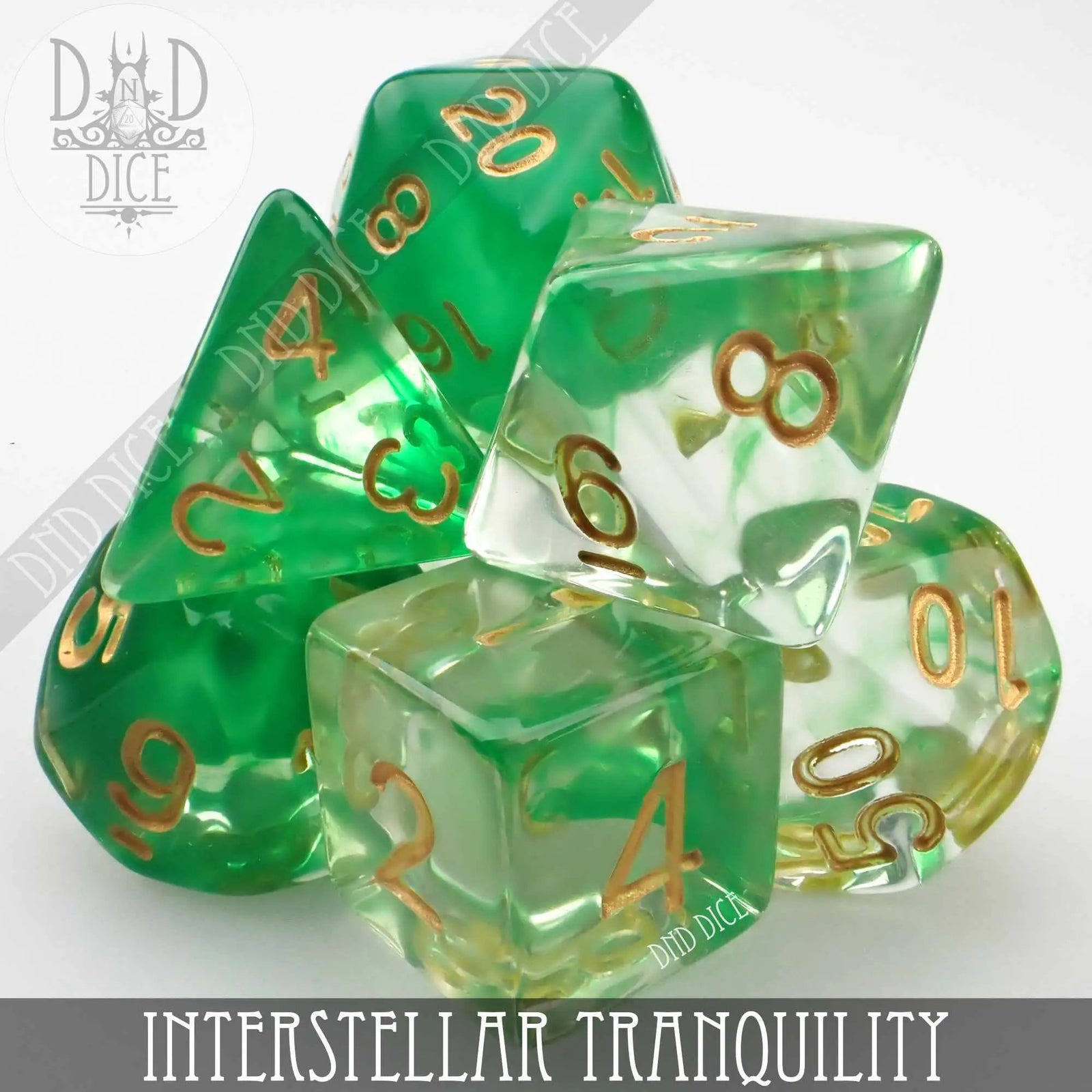 Interstellar Tranquility Dice Set by DNDDICE.COM